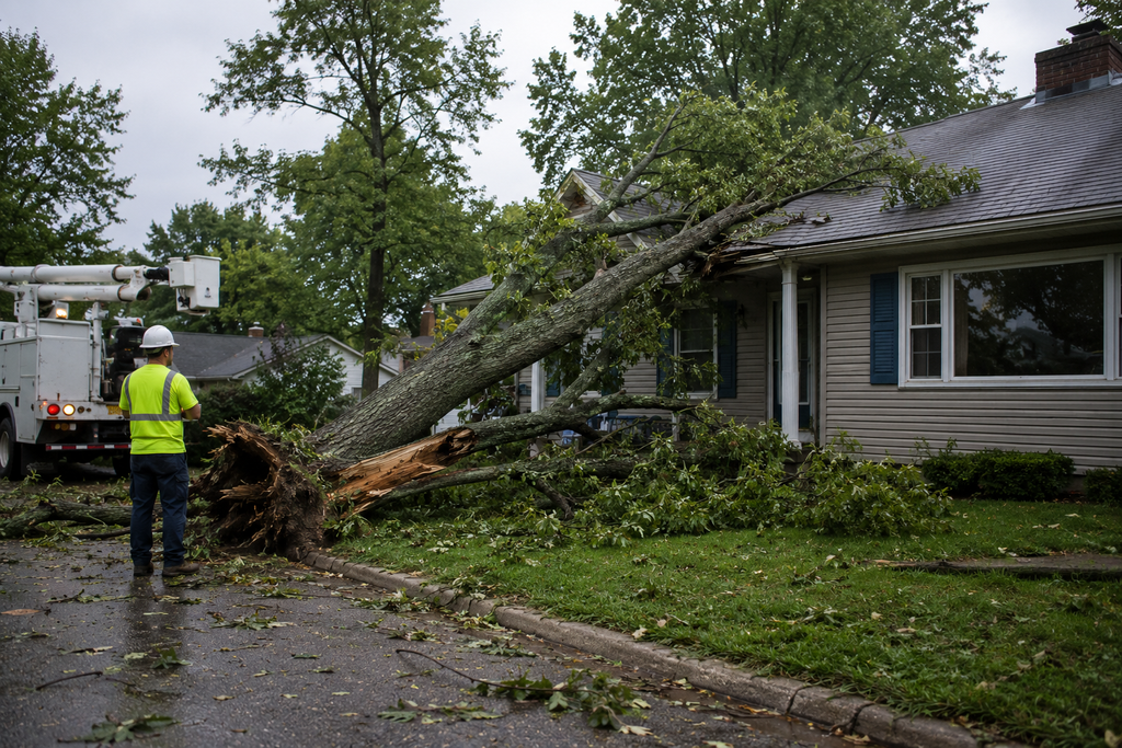 Emergency tree service for a fallen tree in Bowling Green, KY