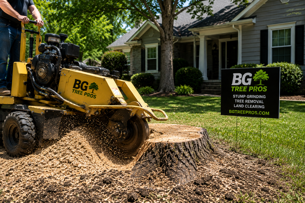 Stump grinding service in Bowling Green, KY
